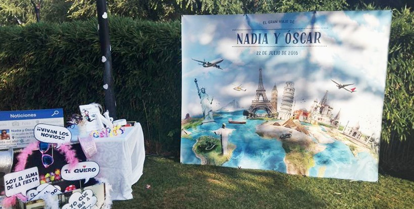 Photocall Boda Mundo