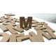 Letras de madera para niña