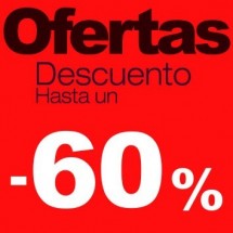 Cartel rebajas Ofertas -60%