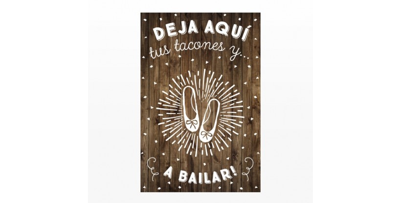  Cartel Boda Deja Tus Tacones