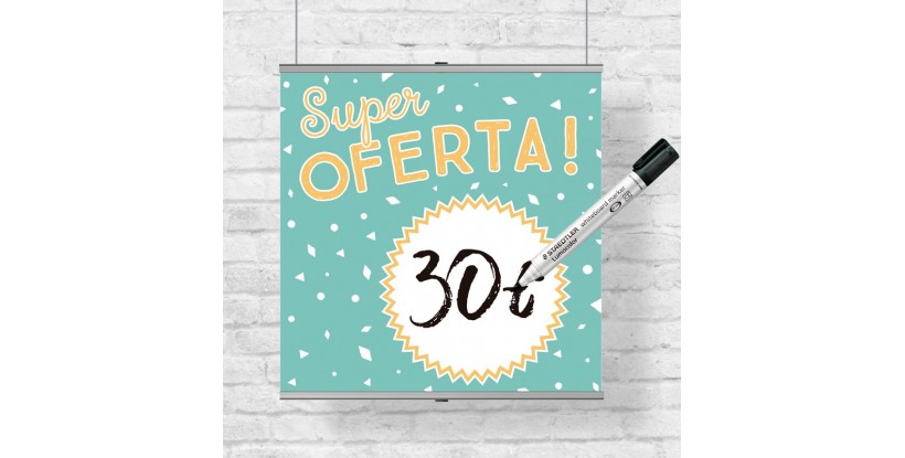 Banderola Colgante Super Oferta Rotulador