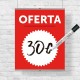 Banderola colgante de oferta