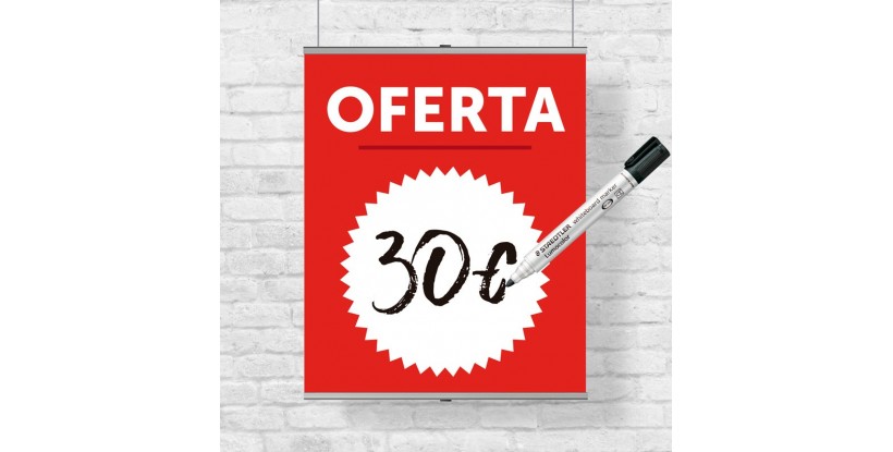 Banderola colgante de oferta