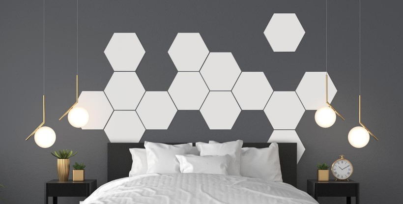 Hexágonos PVC para pared