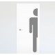 Señalización gigante en adhesivo para baños de hombre