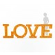 Letras LOVE gigantes con luz