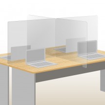 Mampara metacrilato mesa oficina
