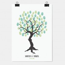 Árbol de huellas boda