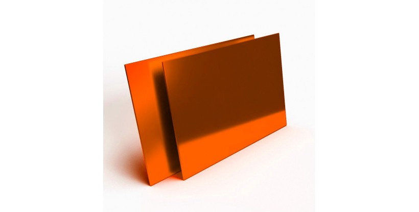 Metacrilato espejo naranja