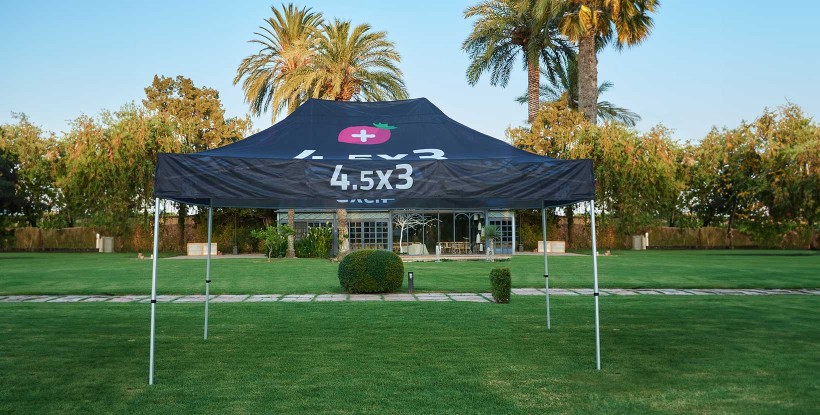 Carpa personalizada 4,5 x 3 metros
