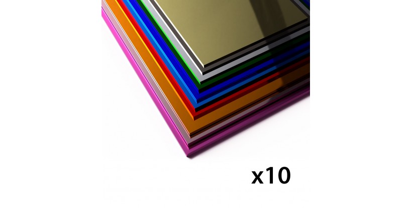 Pack de metacrilato espejo de 3mm.