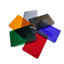 Placas de metacrilato transparentes de colores