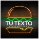 Neón hamburguesa