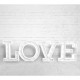 Letras LOVE gigantes con luz