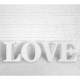 Letras love gigantes Blancas