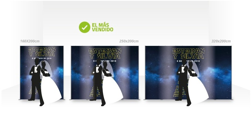 Photocall Boda Star Wars
