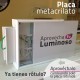 Placa para rótulo luminoso