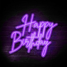 Neón Happy Birthday