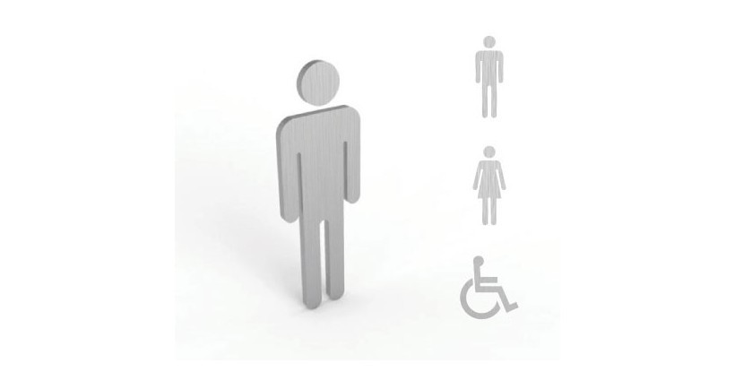 Señalización baño icono de hombre