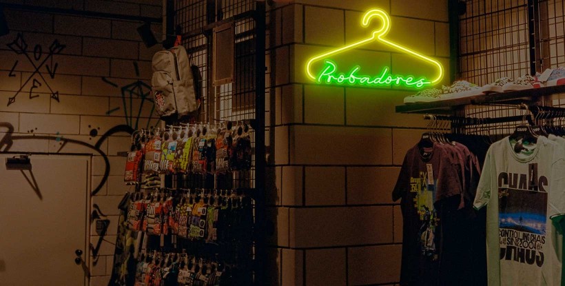 Neón Probadores para tiendas