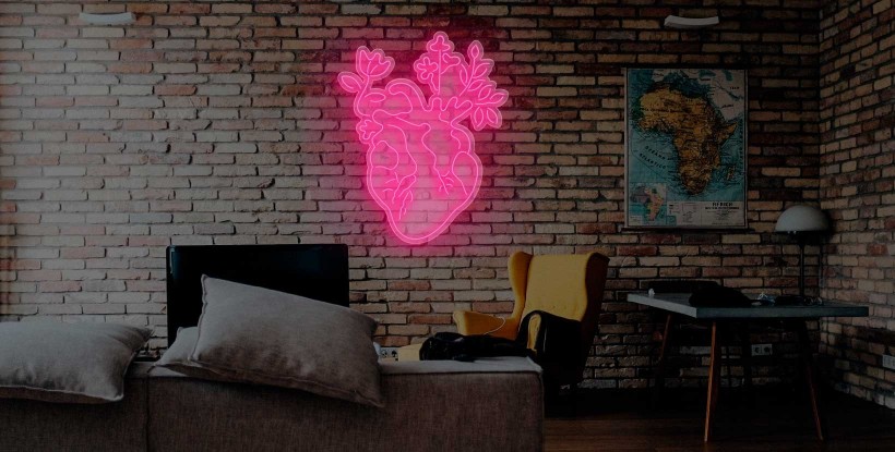 Neón Dibujo Corazón