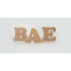 Letras corpóreas DM BAE