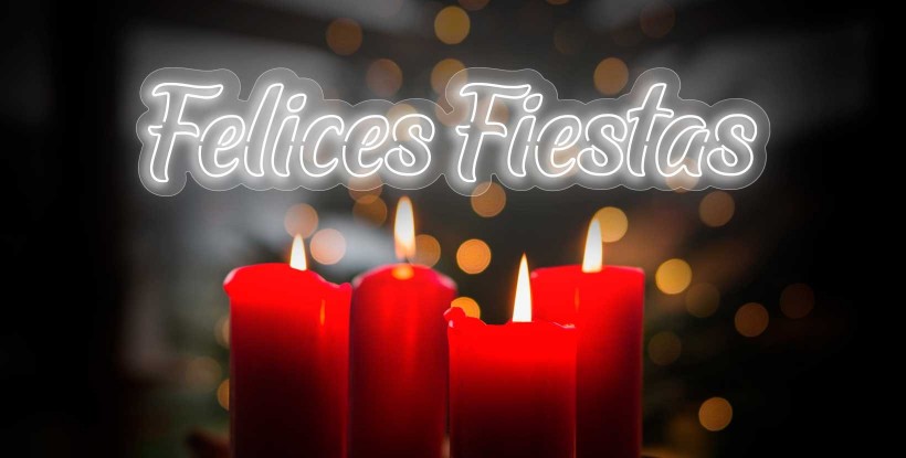 Neón FELICES FIESTAS
