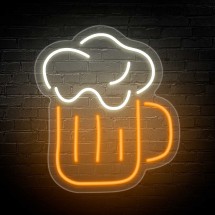 Neón Jarra de cerveza