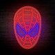 Neón Cara Spiderman