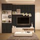 Vinilo de decoración con textura de madera oscura