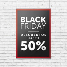 Cartel Colgante Black Friday -50%