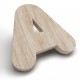 Letras Corpóreas de Madera de roble