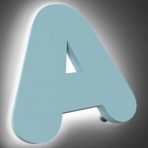 Letras corporeas retroiluminadas de PVC