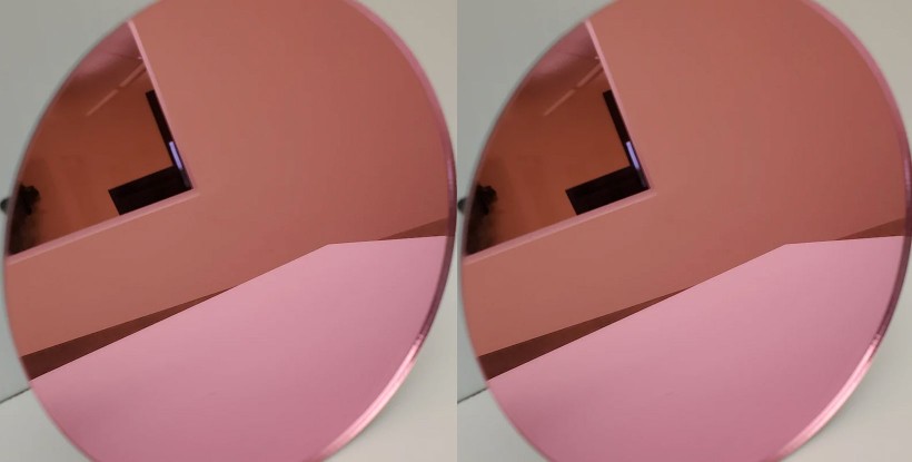 Metacrilato espejo oro rosa