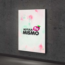 Rótulo luminoso textil