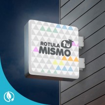 Banderola Luminosa Cantos Redondos