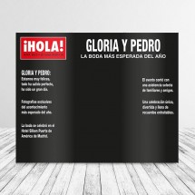 Photocall Boda Revista