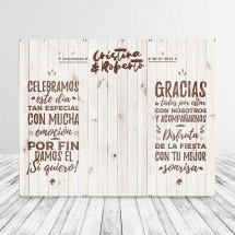 Photocall efecto Madera Rústica Vintage