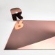 Metacrilato espejo oro rosa