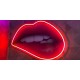 Neón Labios con metacrilato impreso