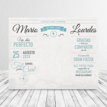 Photocall Boda Lettering