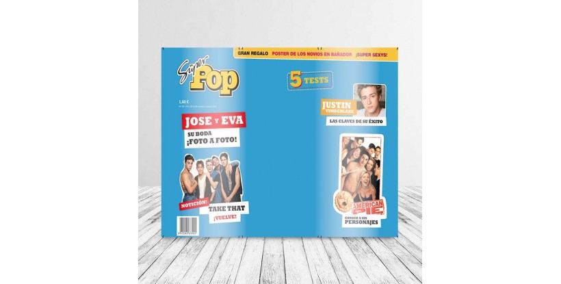 Photocall Boda Revista Super POP