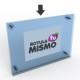Doble placa de metacrilato horario