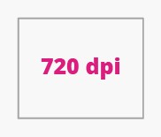 720 dpi