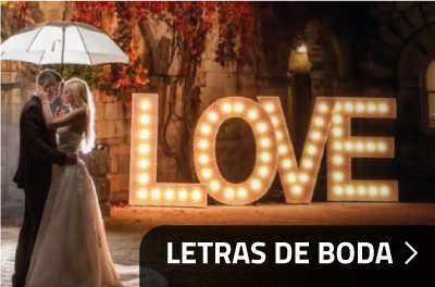 Letras decoración para eventos