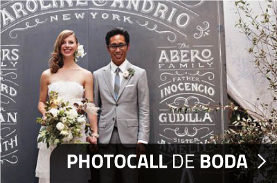 Decoración Photocall para eventos